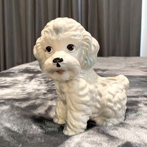 Poodle ceramic planter vintage made in Japan 🐩